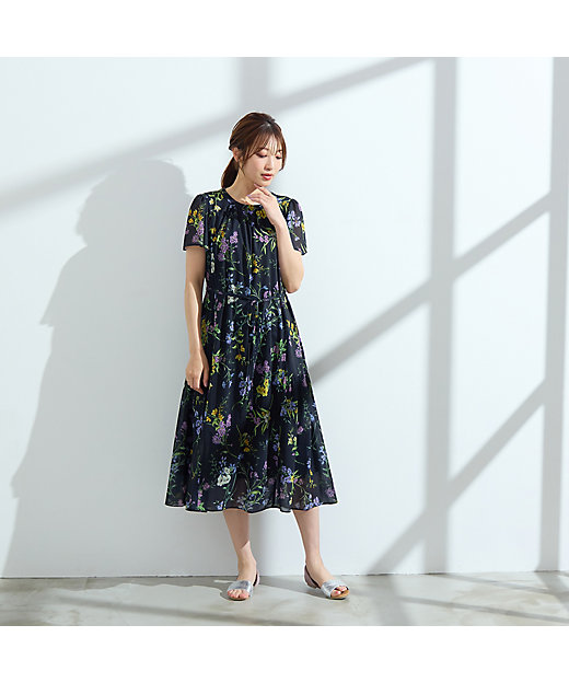 ボタニカルプリントワンピース（51013505） | Rose Tiara