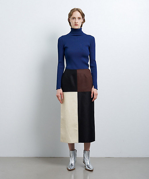 カラーブロックスカート | LANVIN en Bleu (Women)/ランバン オン