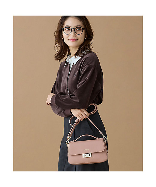 シャンゼリゼ レザーショルダーバッグ ／ ハンドバッグ | LACOSTE