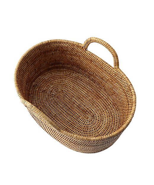 オーバル バスケット ウィズ ハンドレス ナチュラル エス