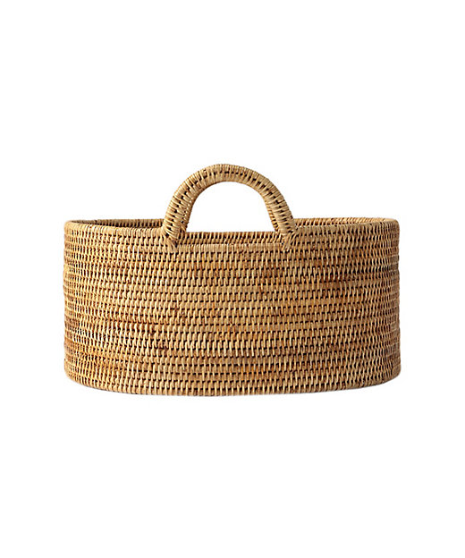 オーバル バスケット ウィズ ハンドレス ナチュラル エス