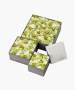 プリザーブドフラワーボックス（ホワイト・手提げあり） | Nicolai