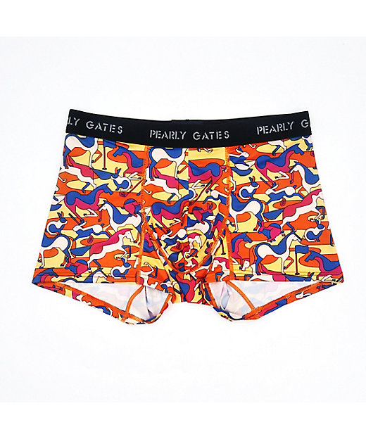 ボクサーパンツ 前閉じ 幾何学馬柄＆ウサギ柄 PGB655111