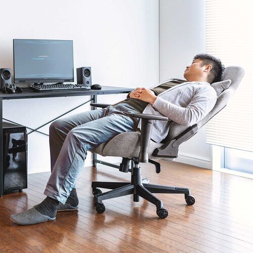 前傾チルト付き ゲーミングチェア ファブリック生地 170