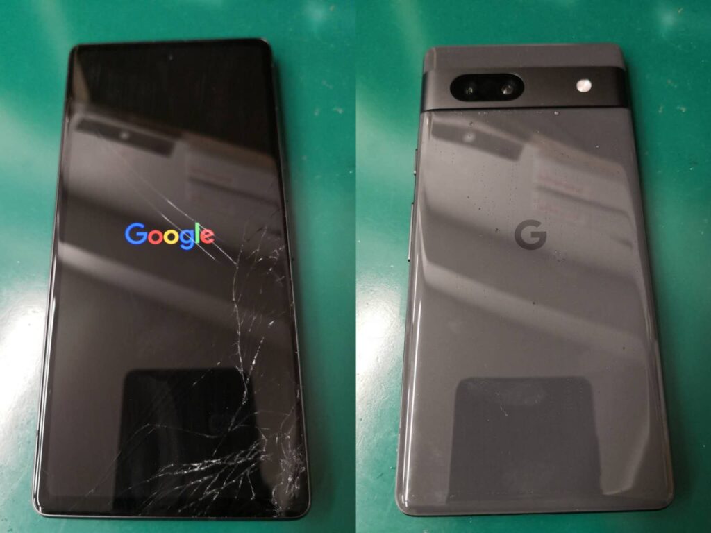 Google Pixel 7a】画面割れ 液晶故障 携帯修理 ケータイ故障 画面操作