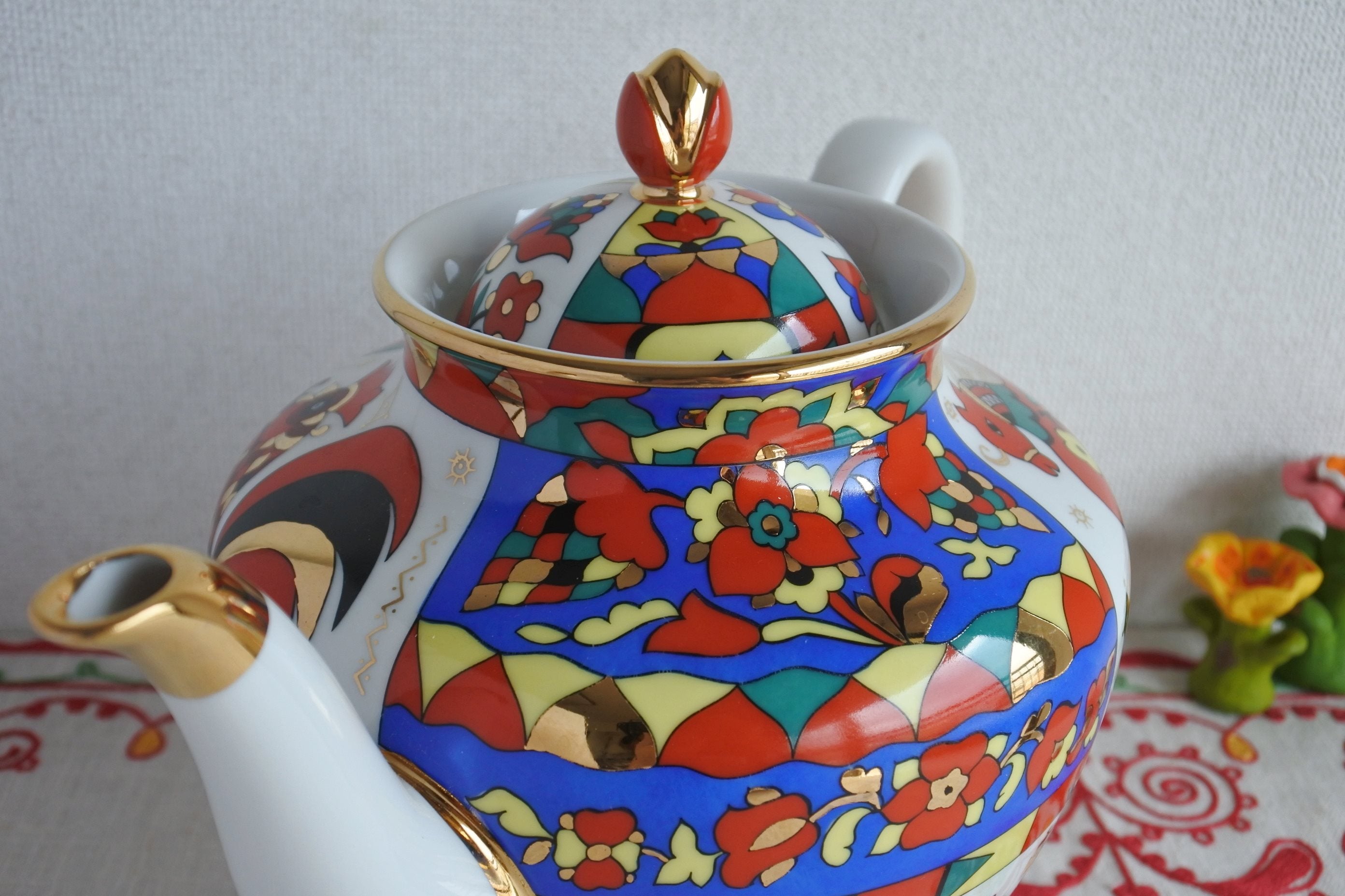 ロモノーソフ陶磁器 インペリアルポーセリン ロシアンルボーク ボロ