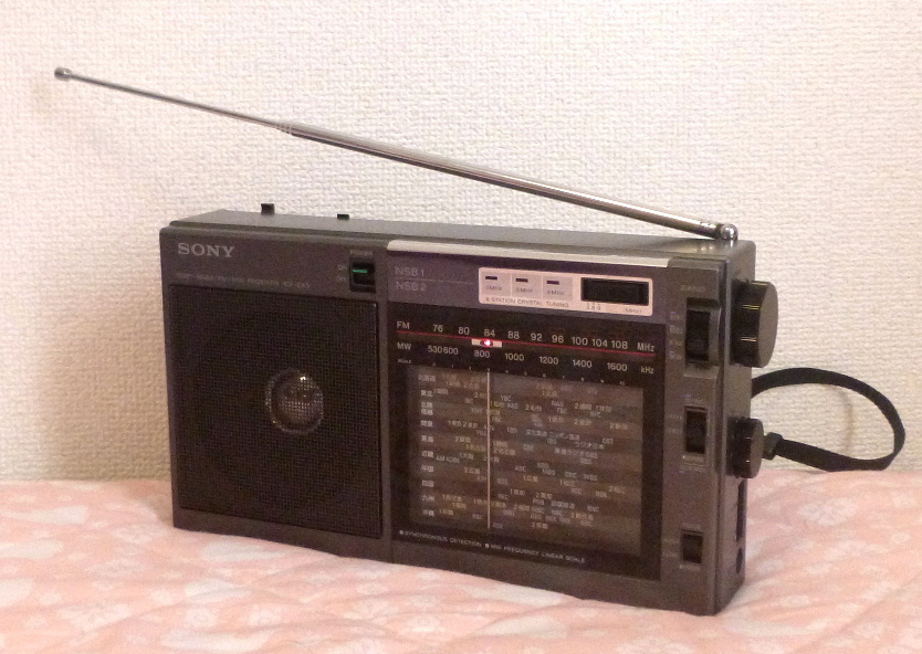 ソニーFM/ラジオNIKKEI/AMポータブルラジオ ICF-EX5～その1：電源の