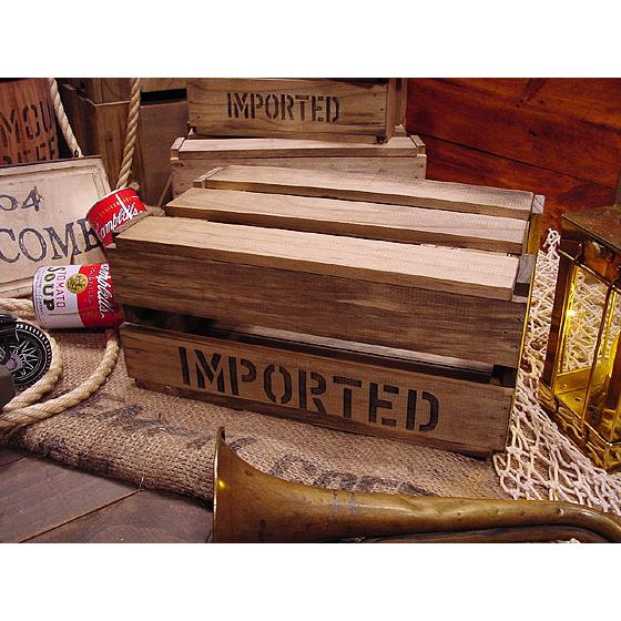 アメリカン レトロ ☆稀少な絶盤品☆ スカシBOX LLサイズ アメリカ雑貨