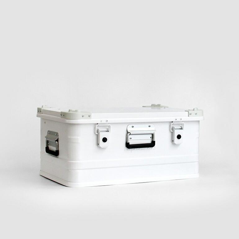 アルミコンテナ 収納 ボックス 47L フタ 持ち手付き スタッキング