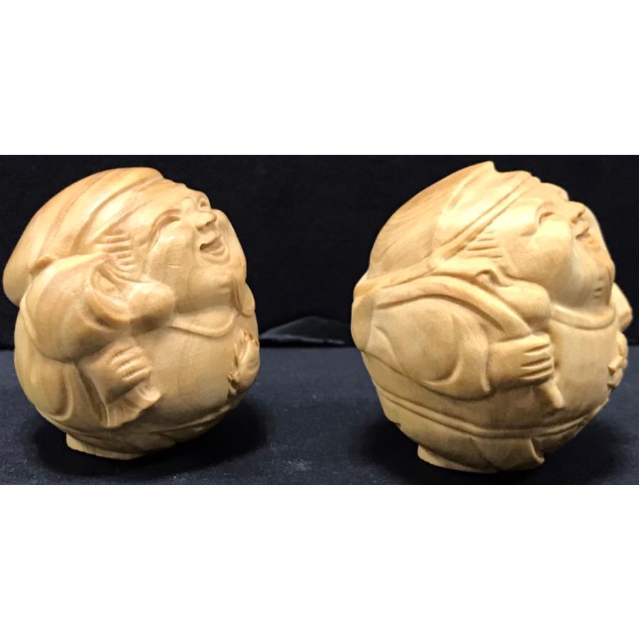 恵比寿様 大黒天様 エビス様 ダイコク様 置物 仏像 彫刻 木彫 木製