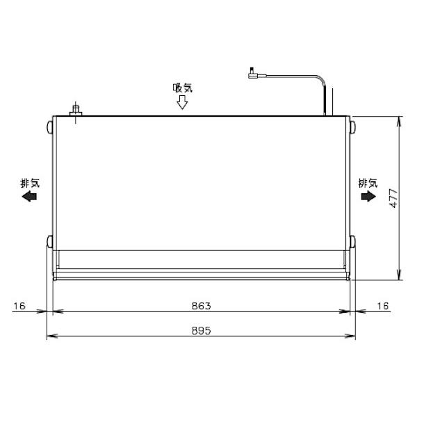 ホシザキ（HOSHIZAKI） 高湿ディスプレイケース HKD-3B1-W ホワイト