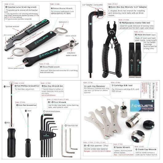 CYCLISTS 自転車専用工具セット 23点セット シマノ対応 ツールボックス