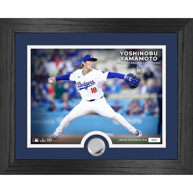 山本由伸モデル 海外取寄 額入りコラージュフレーム ロサンゼルス