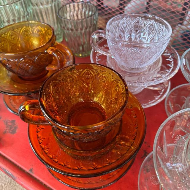 ガラス カップ & ソーサー フィオーレ クリア ソーダガラス 食器