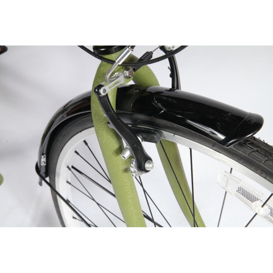 700C型 6段変速付折り畳みクロスバイク 折り畳み自転車 6sp ホワイト