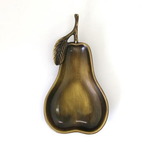 SALE イタリアザマック トレイ リンゴ 洋梨 トレー ブラス 真鍮