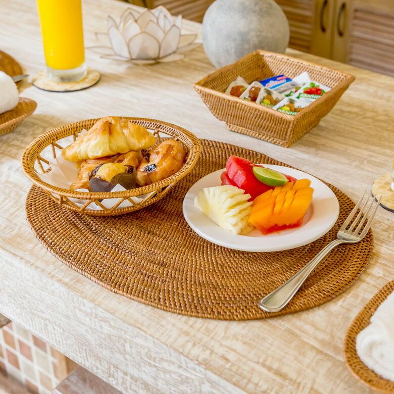 アタ製ランチョンマット バリ島産 40×30cm 2605 : アジア工房 - 通販