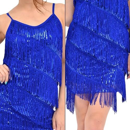 ダンス衣装 ワンピース【シルバー・ゴールド・ブルー】【社交ダンス