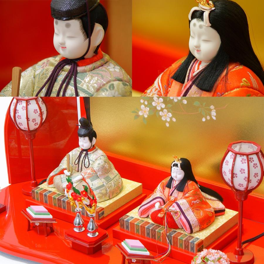 久月 久月の雛人形 木目込親王飾 花園雛 No9203 真多呂作 【店頭展示品