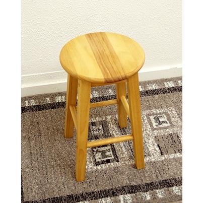 カントリーパインスツール 無垢木製 丸椅子 花台 Sサイズ カントリー