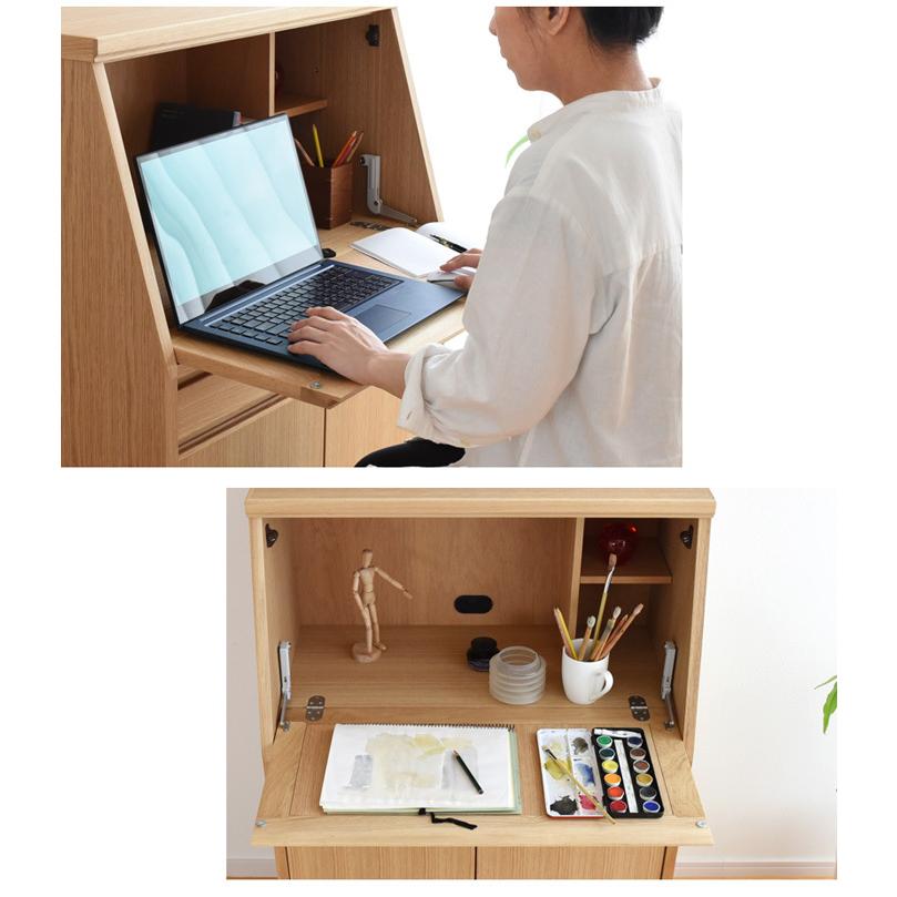 大雪木工（Taisetsu Mokko） 75 ライティングデスク フィガロ 完成品