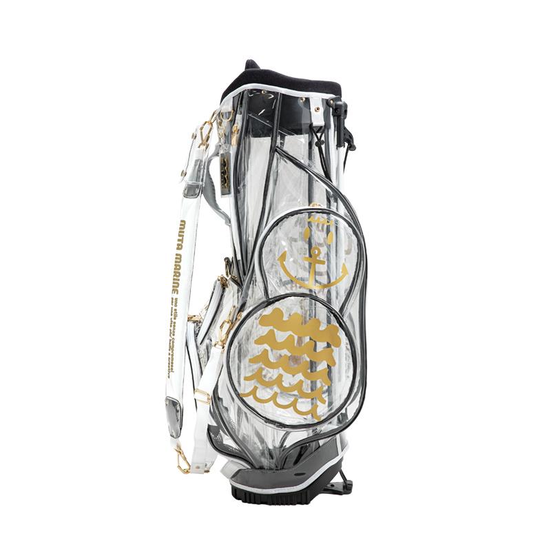 muta MARINE GOLF クリア8キャディバッグ【クリア/ベージュ