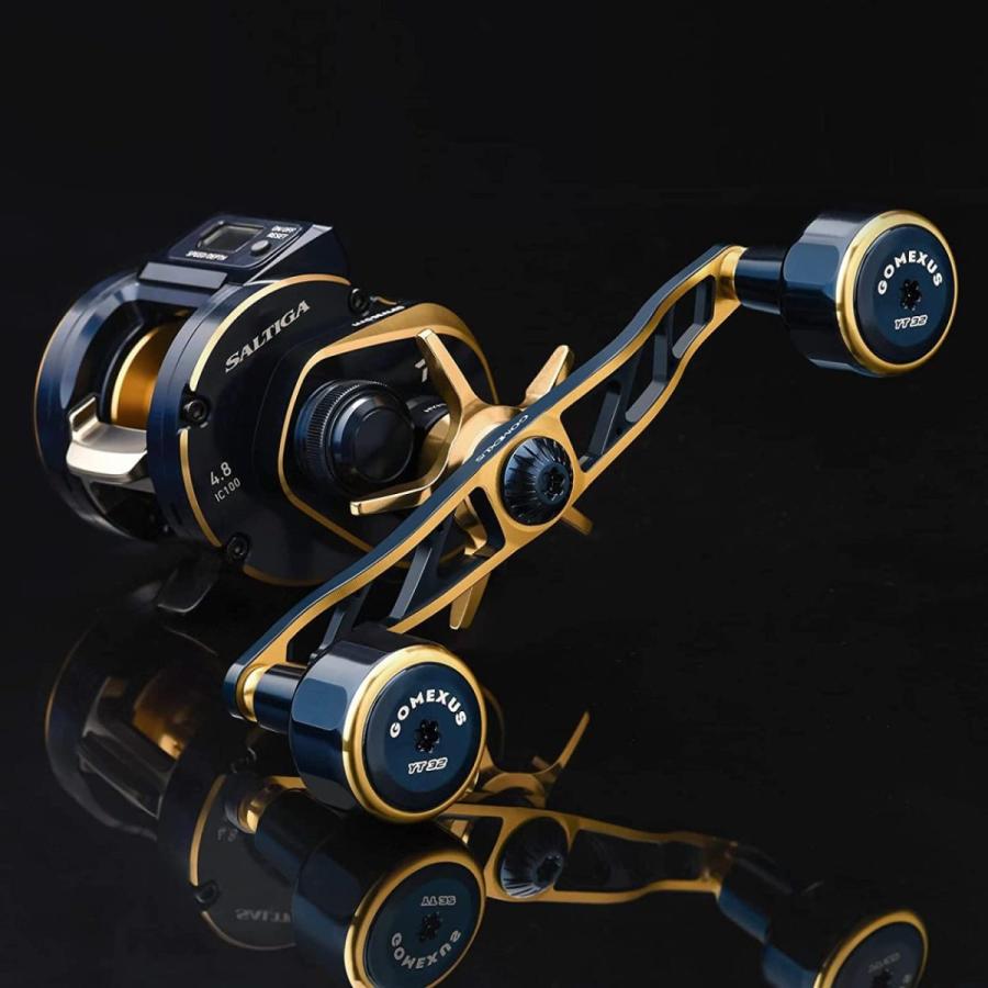 ベイトリール ダブルハンドル ソルティガ カラー 130mm 8x5mm穴対応