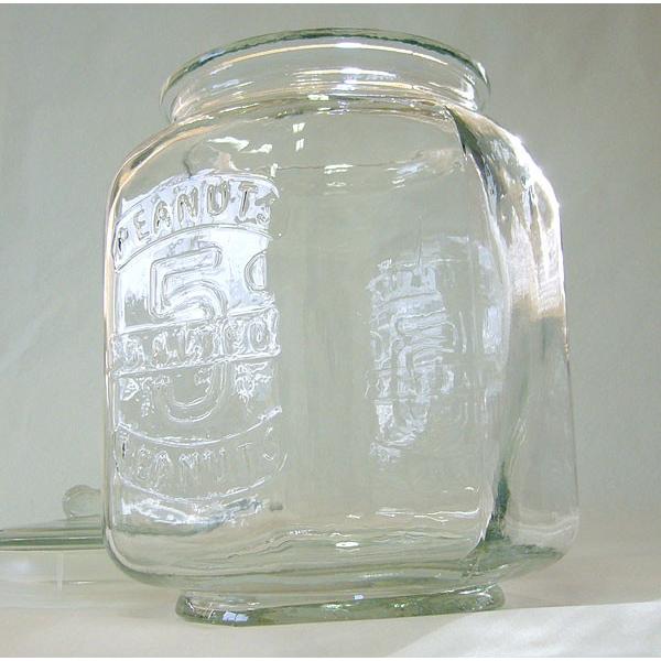 アンティーク風 ガラス製 クッキージャー 7.0L Lサイズ 専用パッキン付