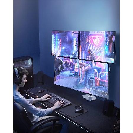 Ergounion (エルゴニオン) トリプルモニターマウント - 調節可能な3