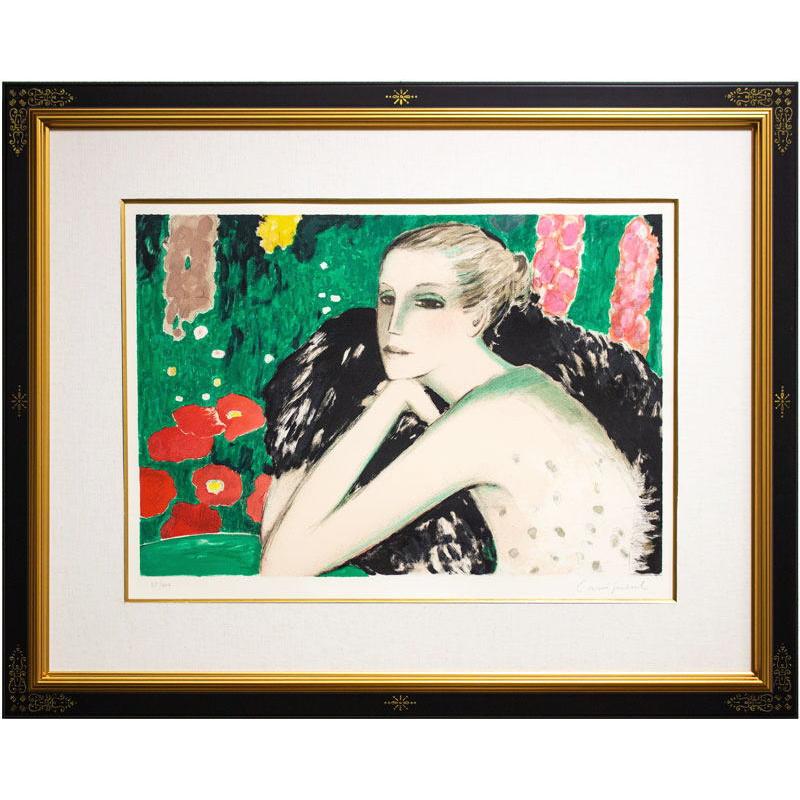 ジャン ・ ピエール カシニョール 「 ひなげし 」 リトグラフ 版画