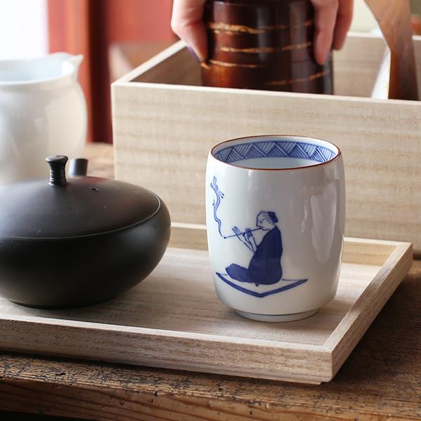 上出長右衛門窯 湯呑 笛吹 昇龍 九谷焼 干支 辰年 正月 : がらんどう