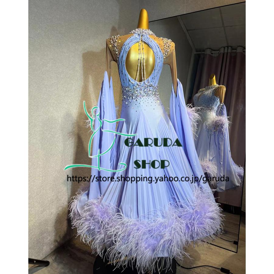 Garuda SHOP レディース社交ダンス衣装 競技ドレス ワルツドレス高級品