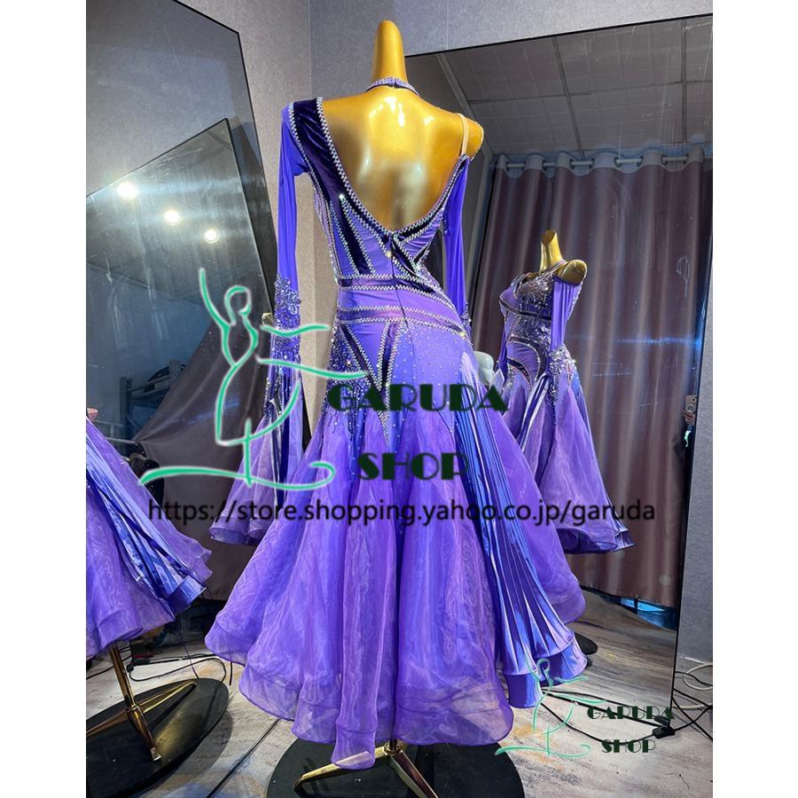 Garuda SHOP レディース社交ダンス衣装 競技ドレス ワルツドレス高級品