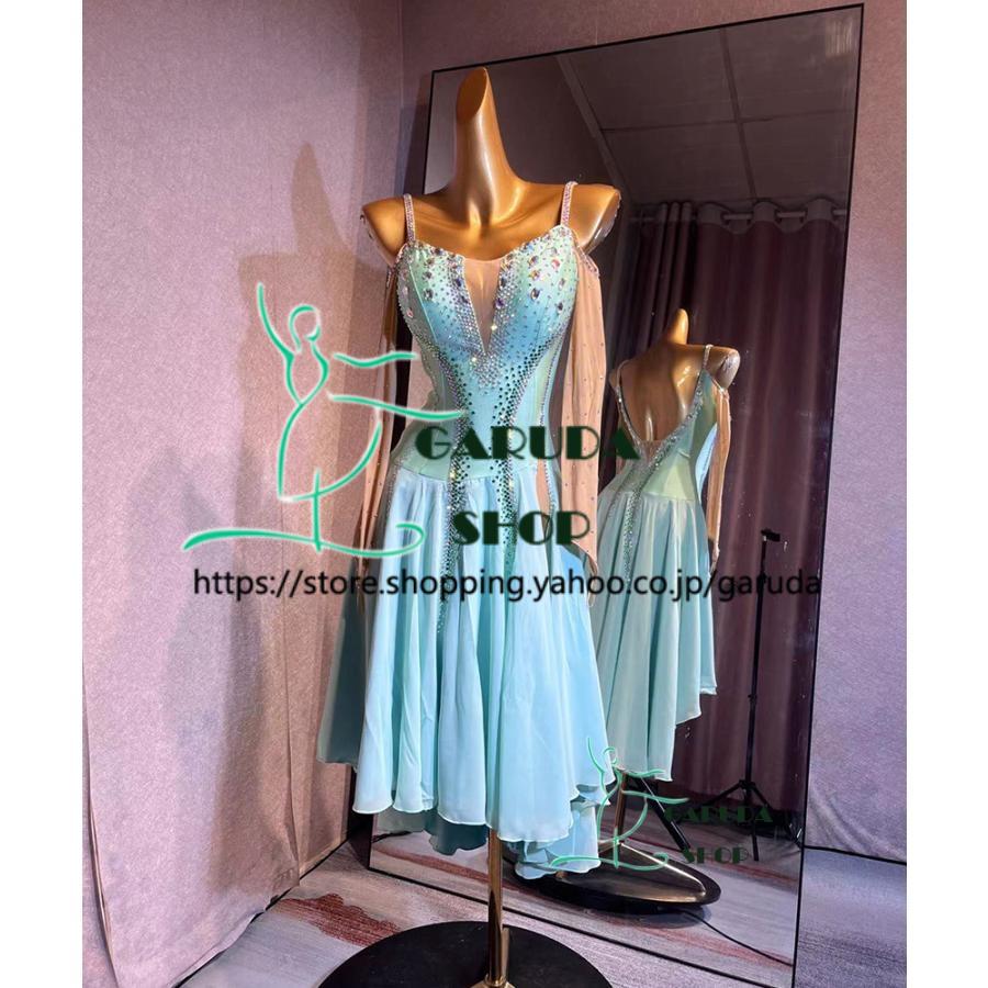 Garuda SHOP レディース社交ダンス衣装 競技ドレス ラテンドレス 高級