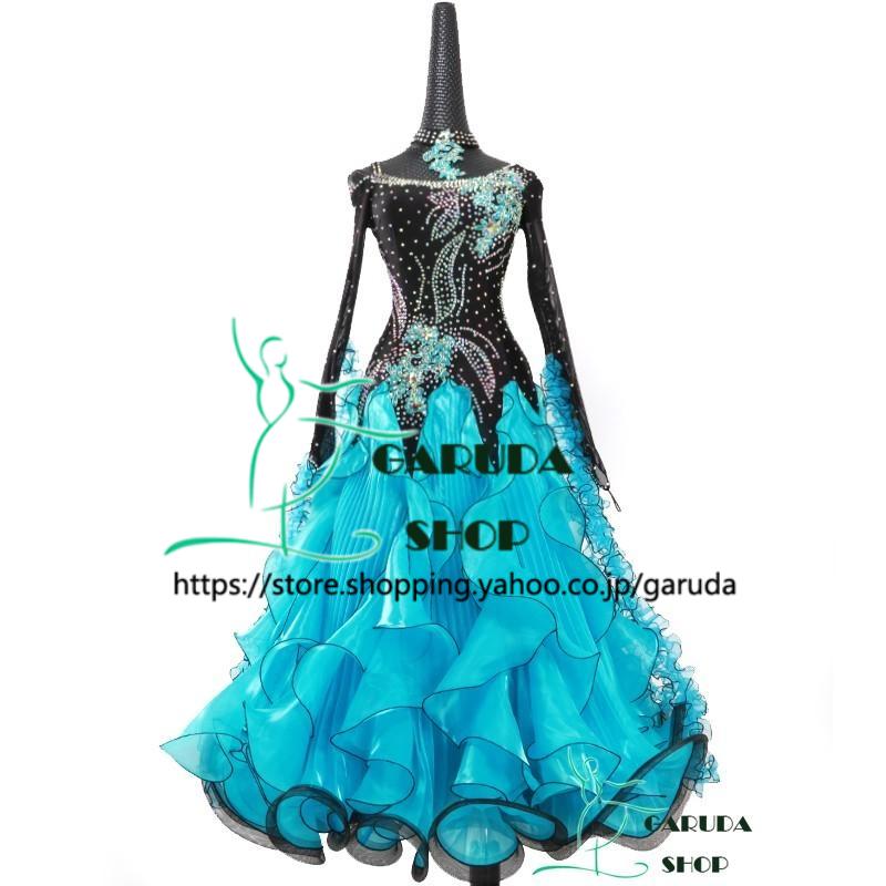 Garuda SHOP レディース社交ダンスドレス モダン競技ドレス ワルツ