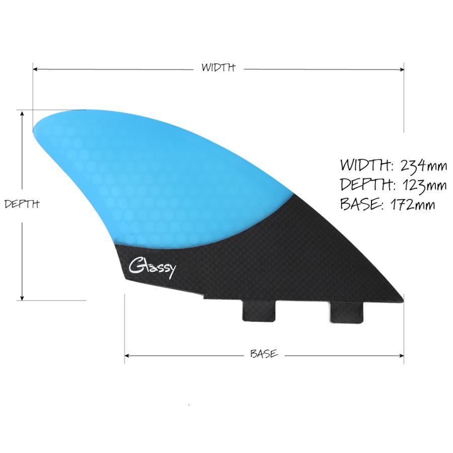 グラッシー サーフィン サーフボード ツインフィン キールフィン TWIN