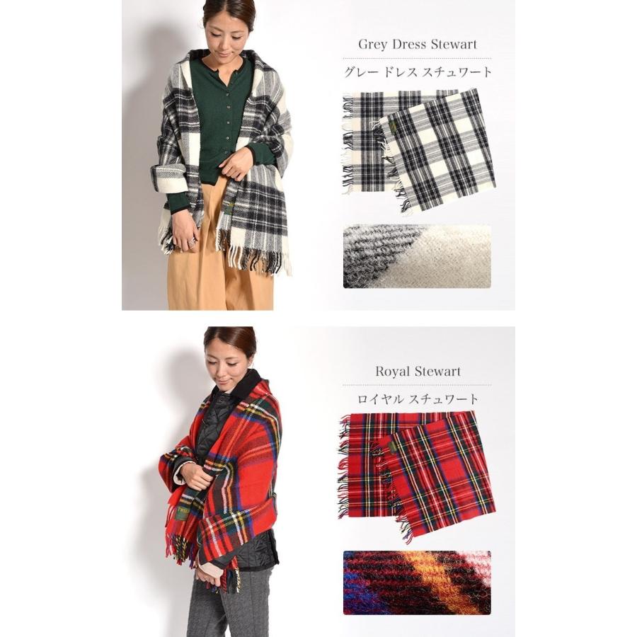 TWEED MILL（ツイードミル） 76×175 タータンチェック ブランケット