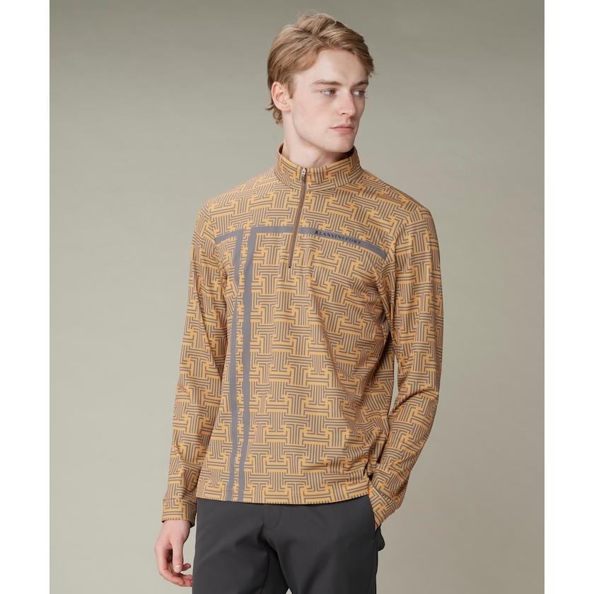 24SS ランバンスポール モノグラムプリント長袖シャツ 24SS ランバン