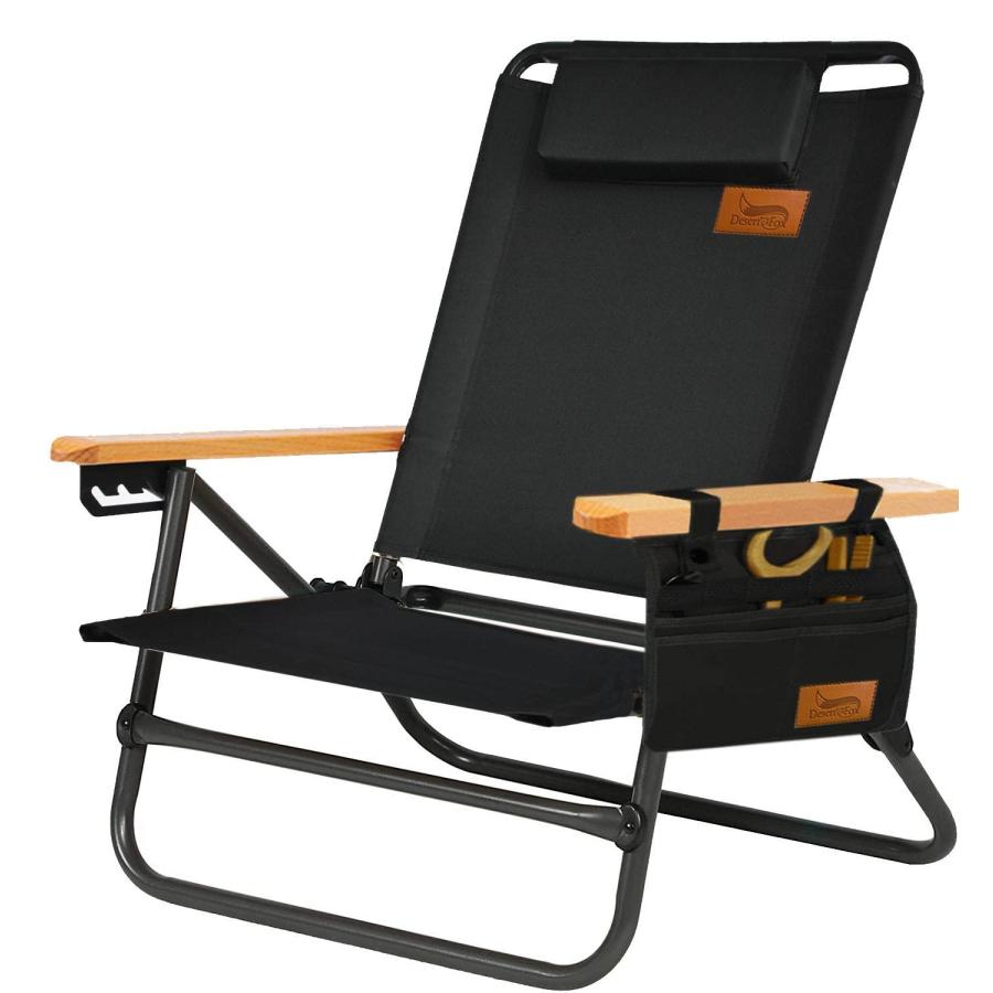DesertFox アウトドアチェア 背もたれ角度4段階調節 フォールディング