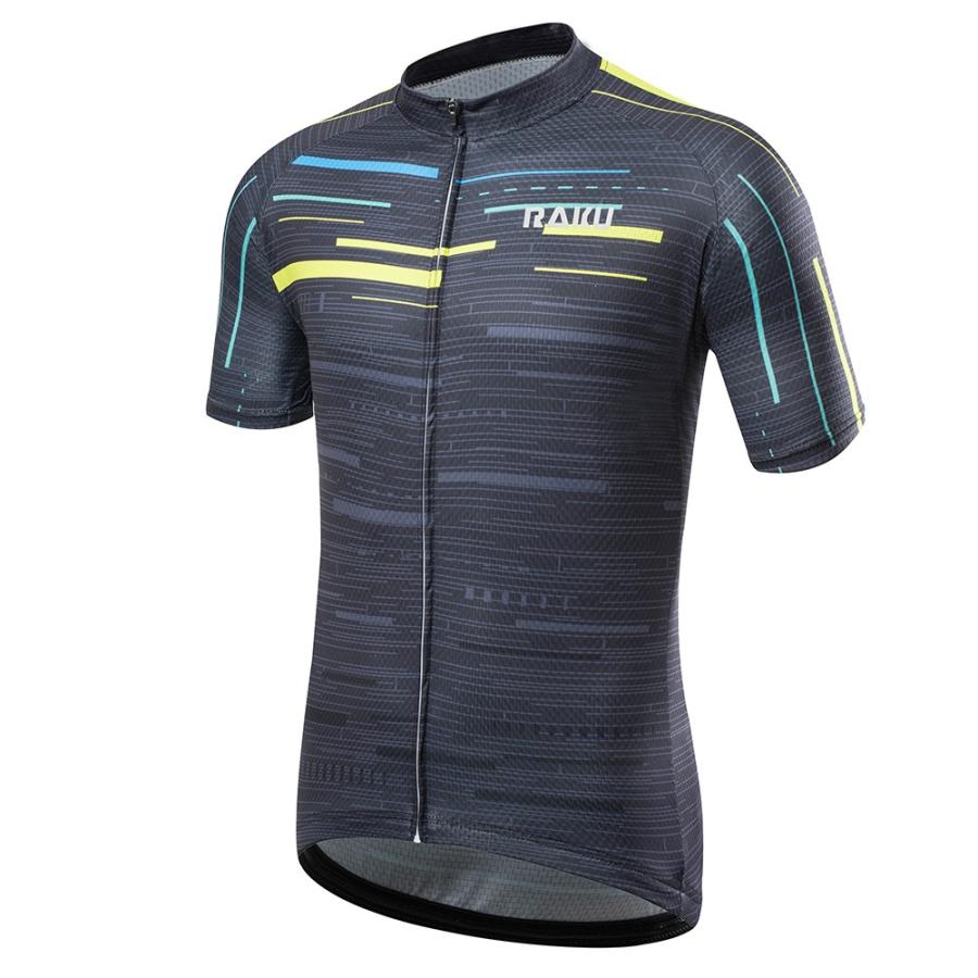 RAKU サイクルジャージ サイクルウェア 紫外線反射 伸縮性 速乾 通気性