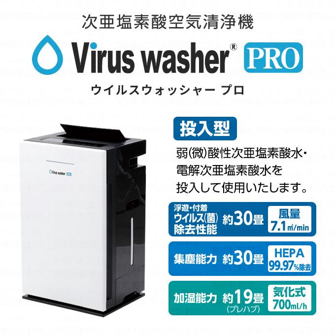 Virus washer PRO ウイルスウォッシャープロ 次亜塩素酸空気清浄機