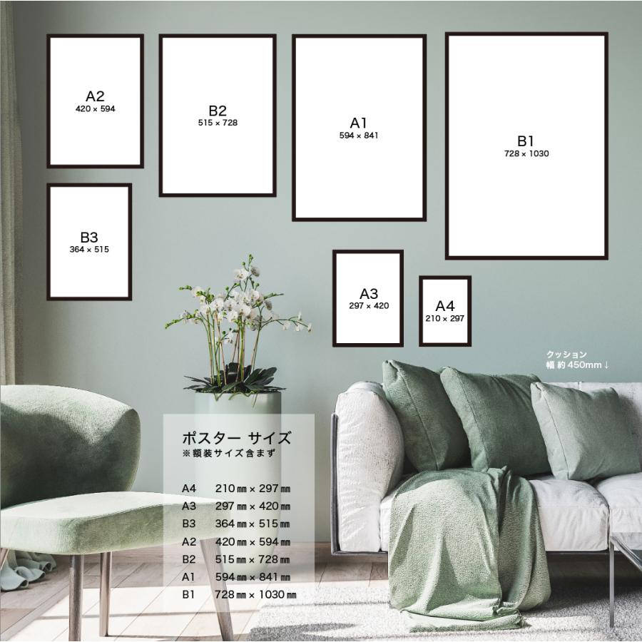 アート 北欧 ポスター おしゃれ A4 A3 B3 A2 B2 A1 B1 ジオメトリック