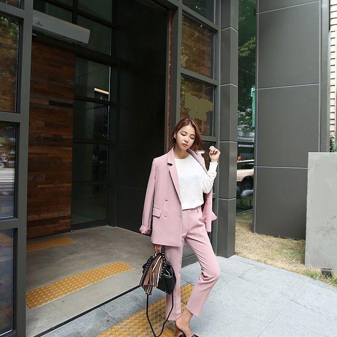 レディース 上下2点セット スーツ セットアップ テーラードジャケット