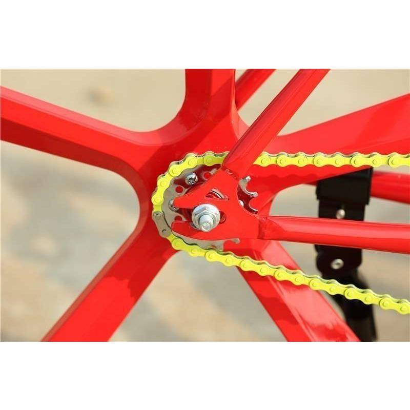 マグネシウム合金ロードバイク 700C ホイール 5スポークピスト自転車