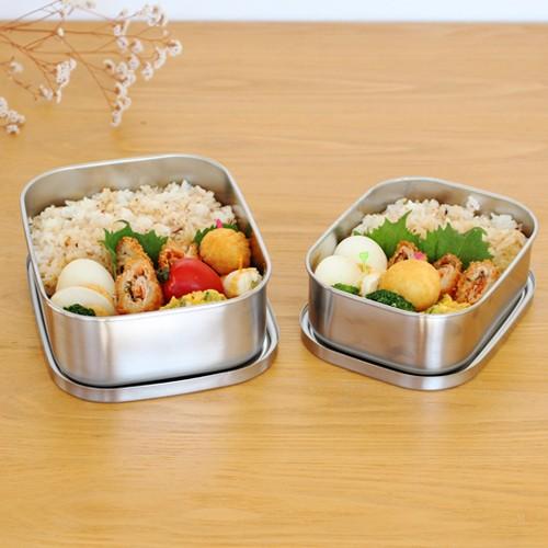 工房アイザワ ＼3/8はポイント10倍／ 弁当箱 ステンレス 角型フード
