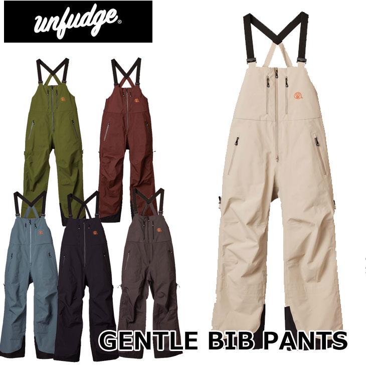 24-25 unfudge snow wear ウエアー GENTLE BIB PANTS ジェントル