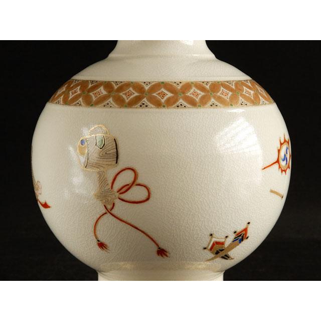 薩摩焼 十五代 沈 壽官 七宝宝尽文 花瓶 : 古美術植松 - 通販 - Yahoo