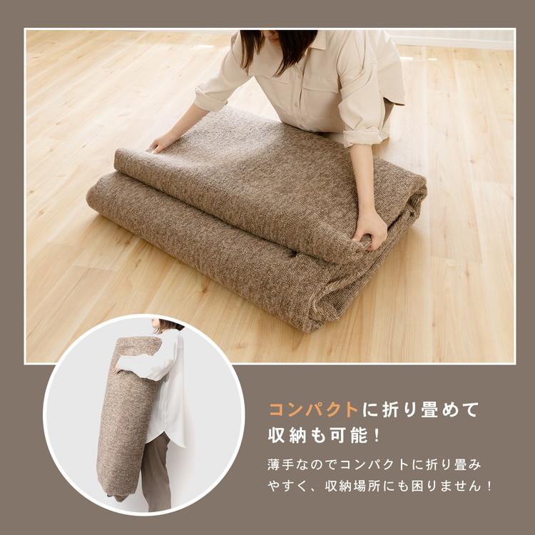 ◇コーナン オリジナル LIFELEX 防ダニカーペット 江戸間約8帖 モカ