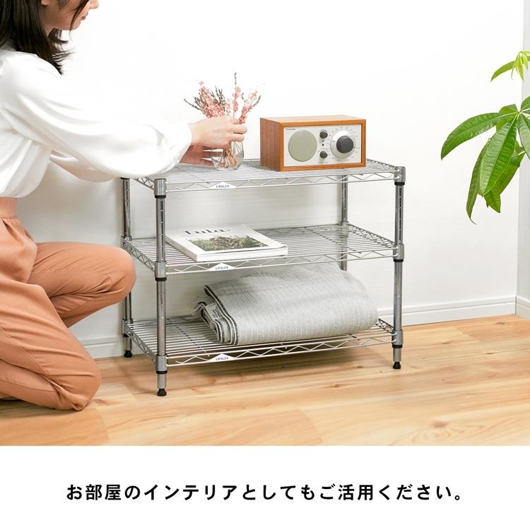 ◇ラック スチール メタル コミックラック 3段 60W キャスター付