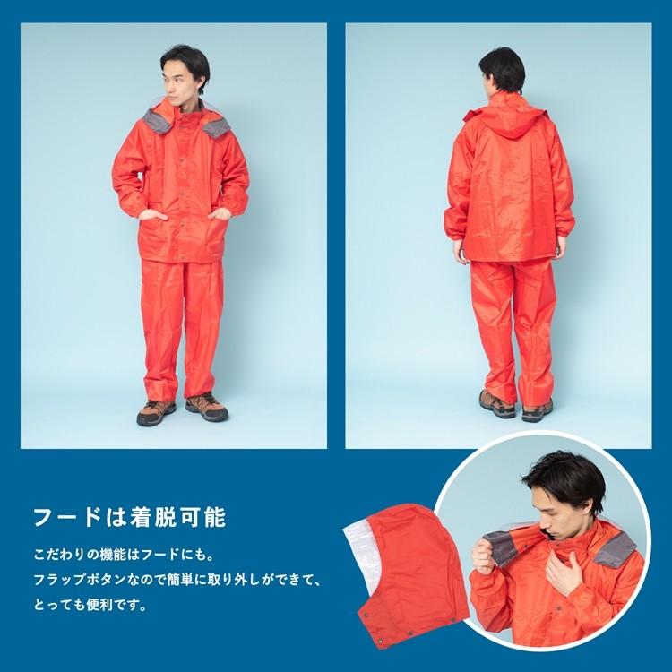◇コーナン オリジナル PVCレインスーツ KN−003 LL OR